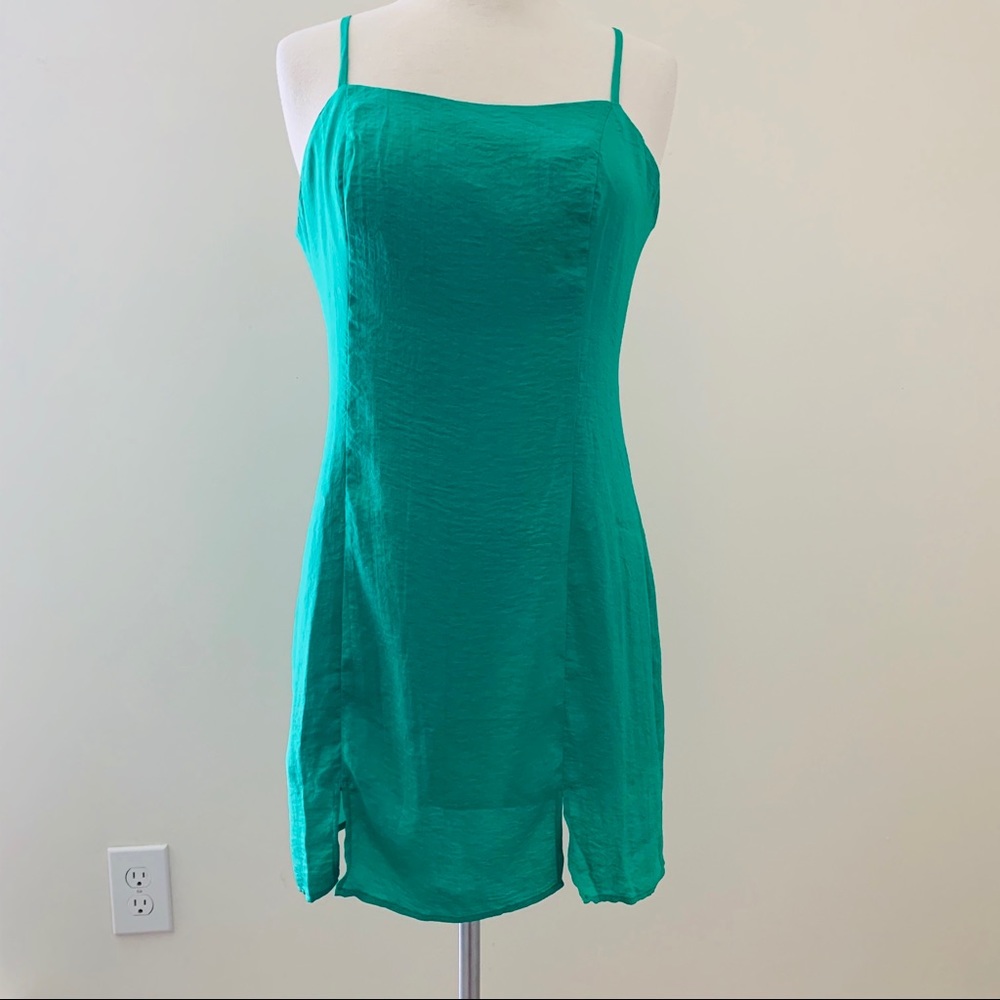 Zilingo NWT Mini Strap Slip Dress with Slits - Picture 4 of 16